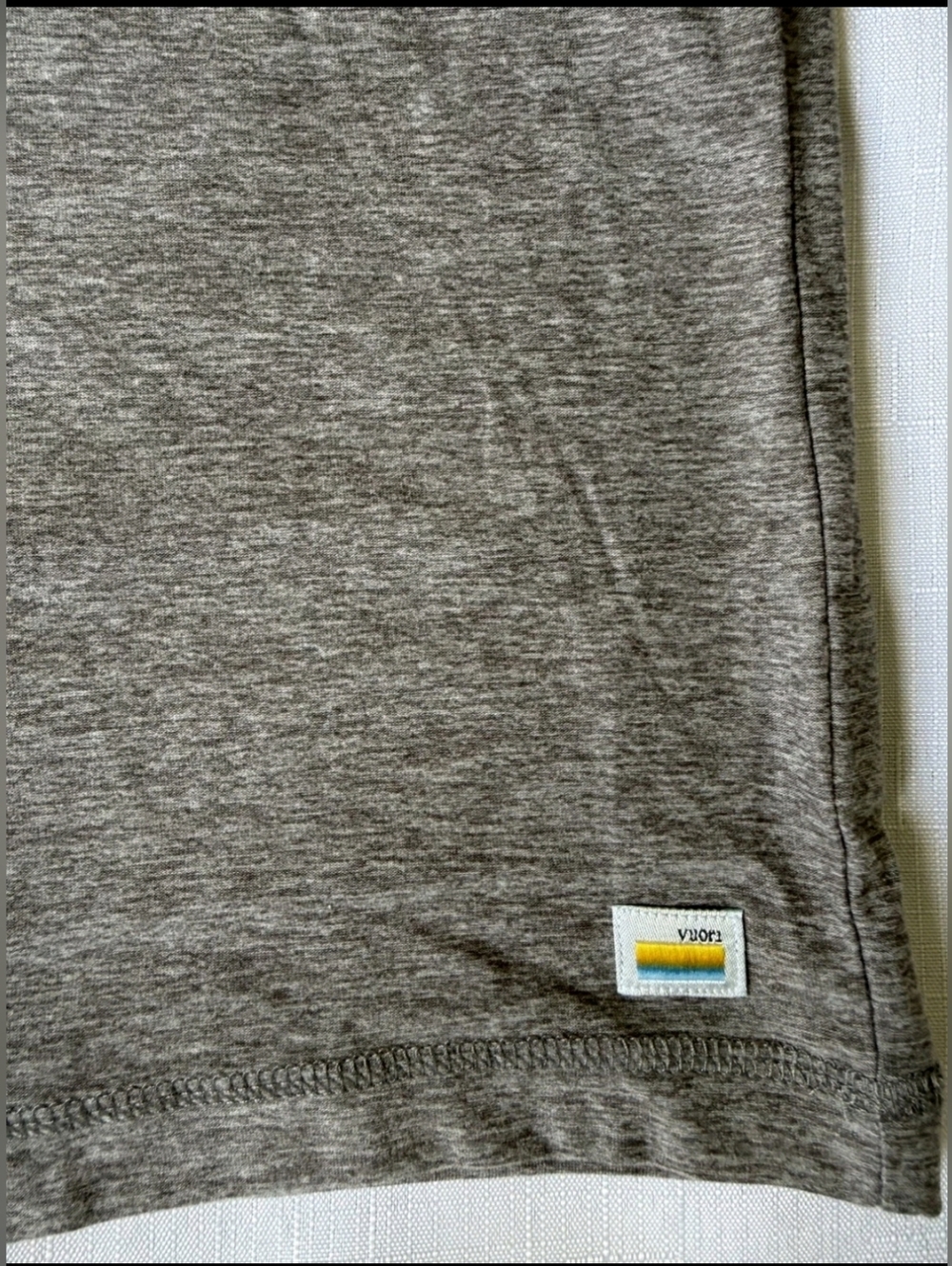 Vuori Strato Tech Long Sleeve Tee Men’s Large Heather Gray UltraSoftPerformance - Picture 5 of 7